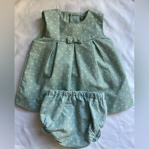Coconuts Green Polka Dot Dress Set